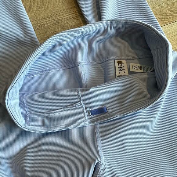 Athleta GIRL set of 2 leggings Chit Chat and Ribbed XL 14 - Picture 8 of 12